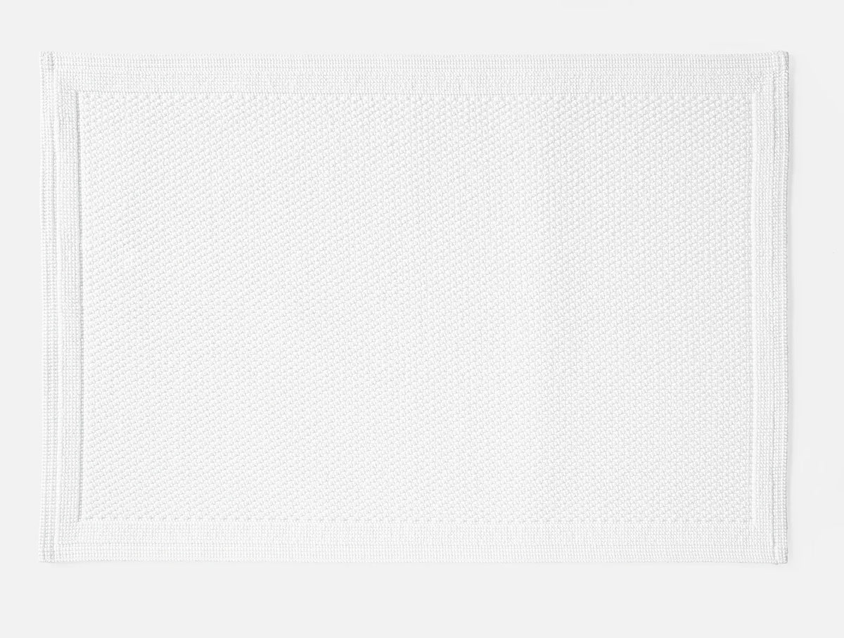 Coyuchi Alpine White Cove Organic Bath Rug