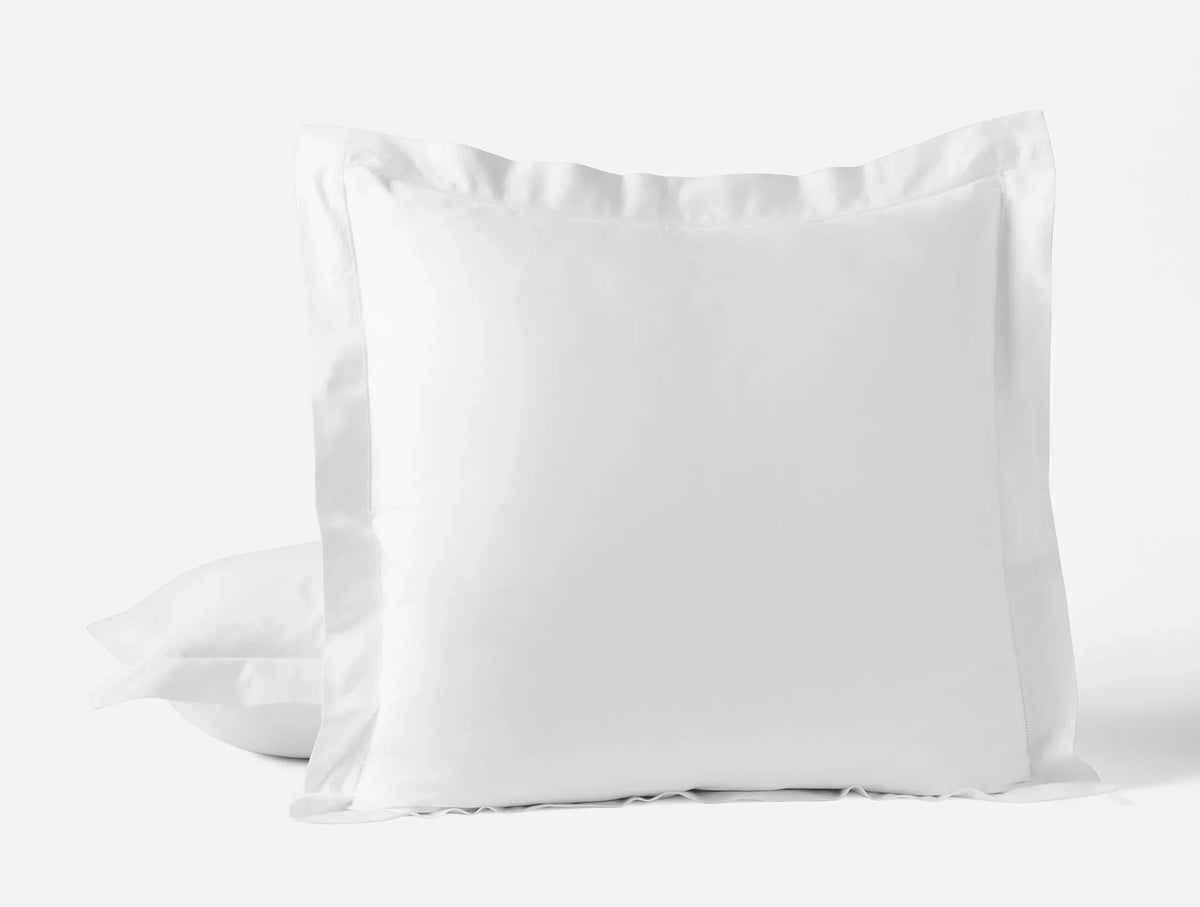 Coyuchi Sham - Euro Alpine White Heirloom Organic Sateen Duvet Cover