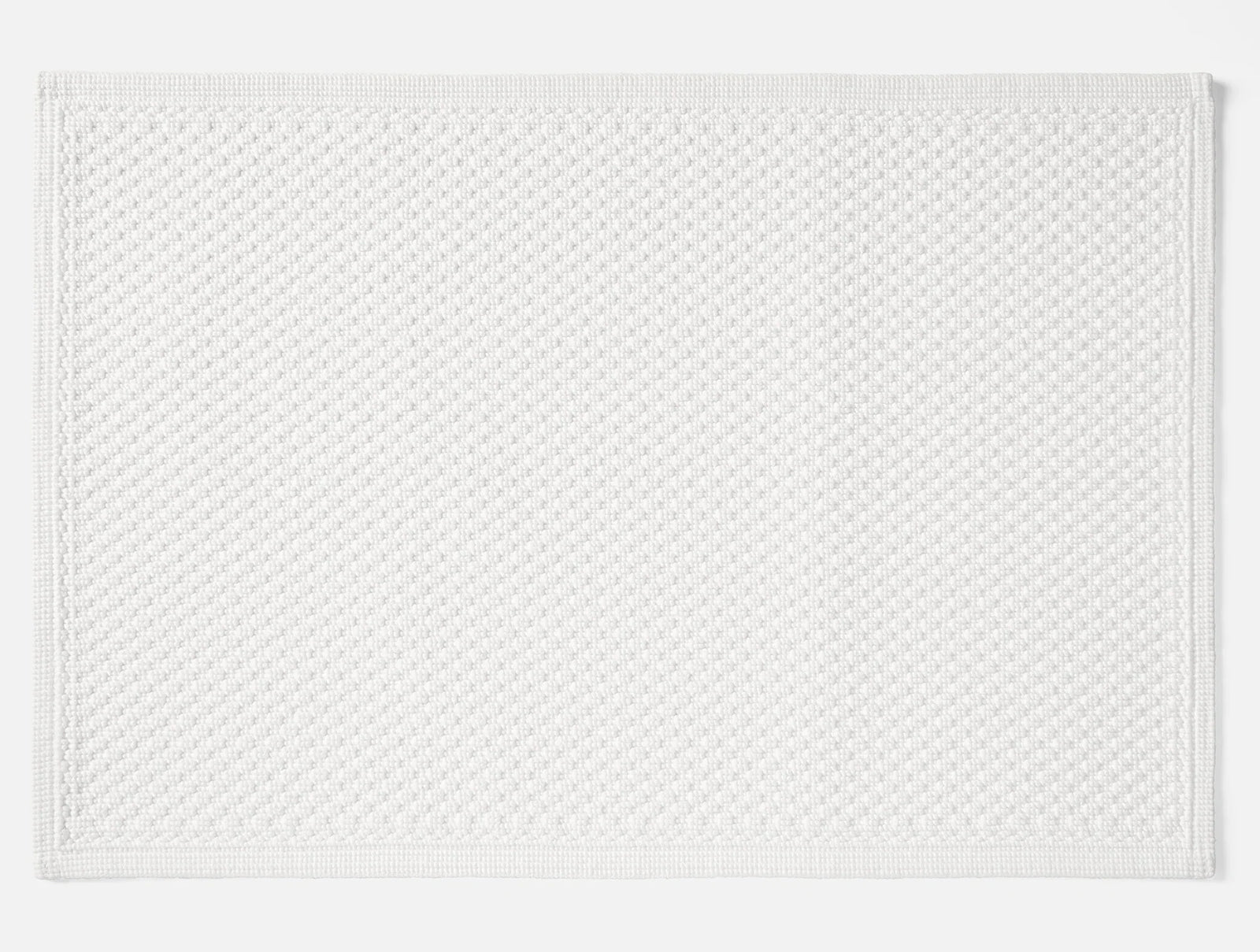 Coyuchi Alpine White Moonstone Organic Bath Rug