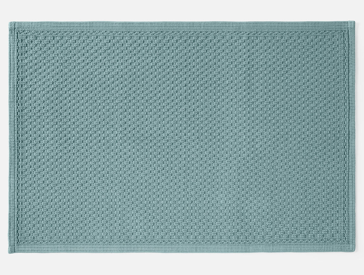 Coyuchi Pacific Blue Moonstone Organic Bath Rug