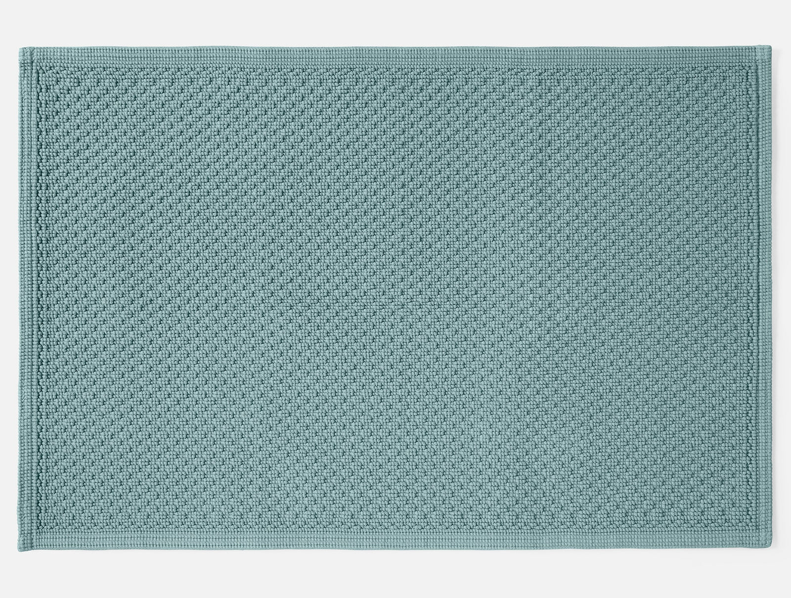 Coyuchi Pacific Blue Moonstone Organic Bath Rug