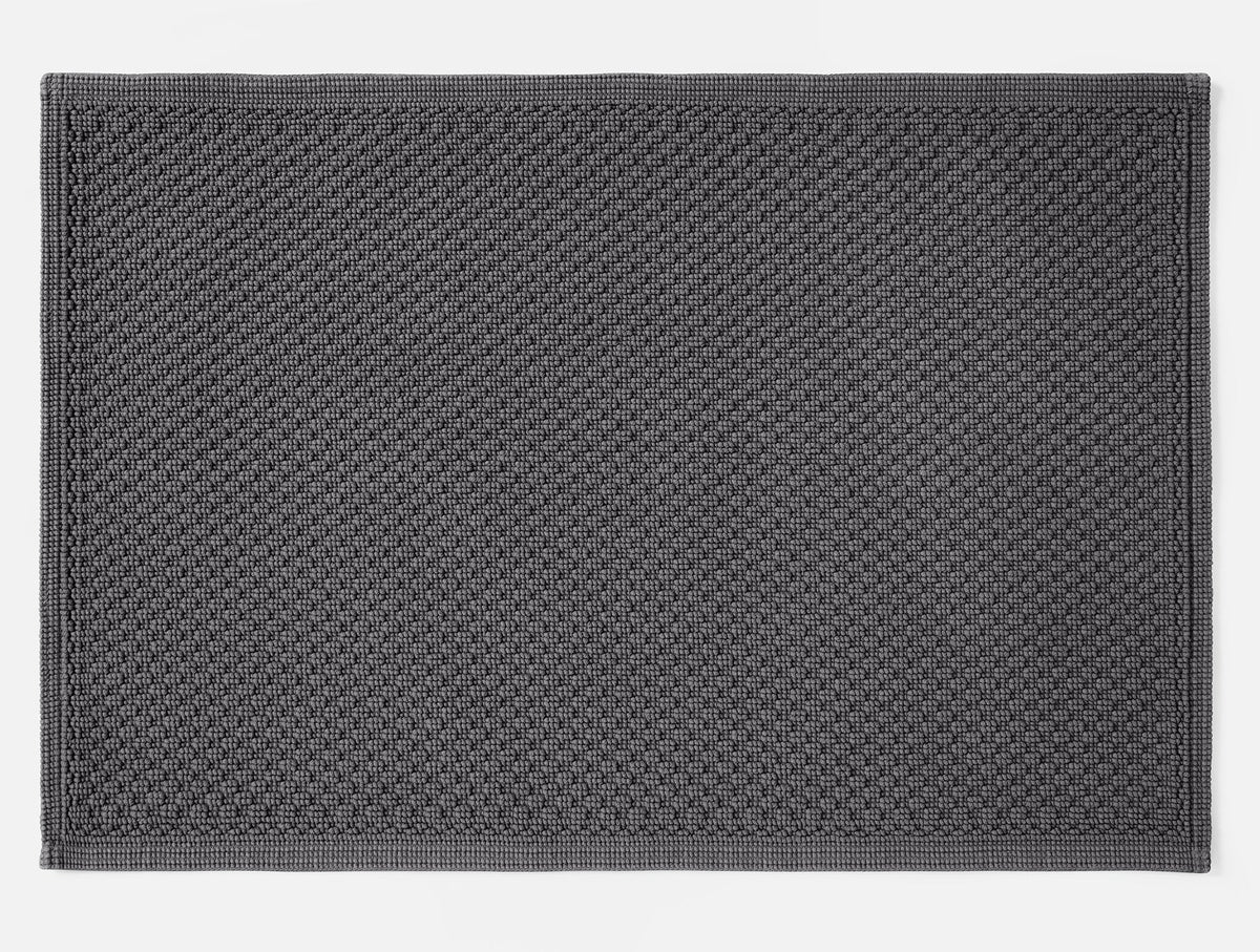 Coyuchi Slate Moonstone Organic Bath Rug