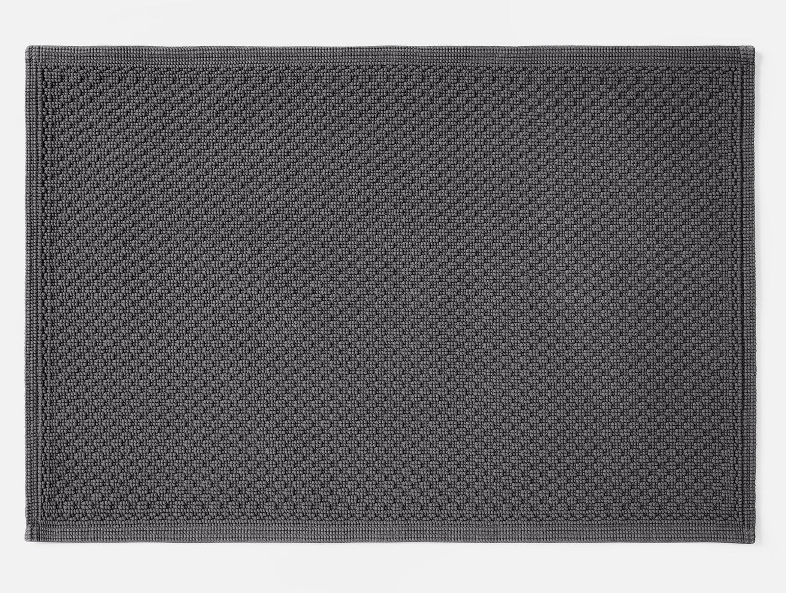 Coyuchi Slate Moonstone Organic Bath Rug