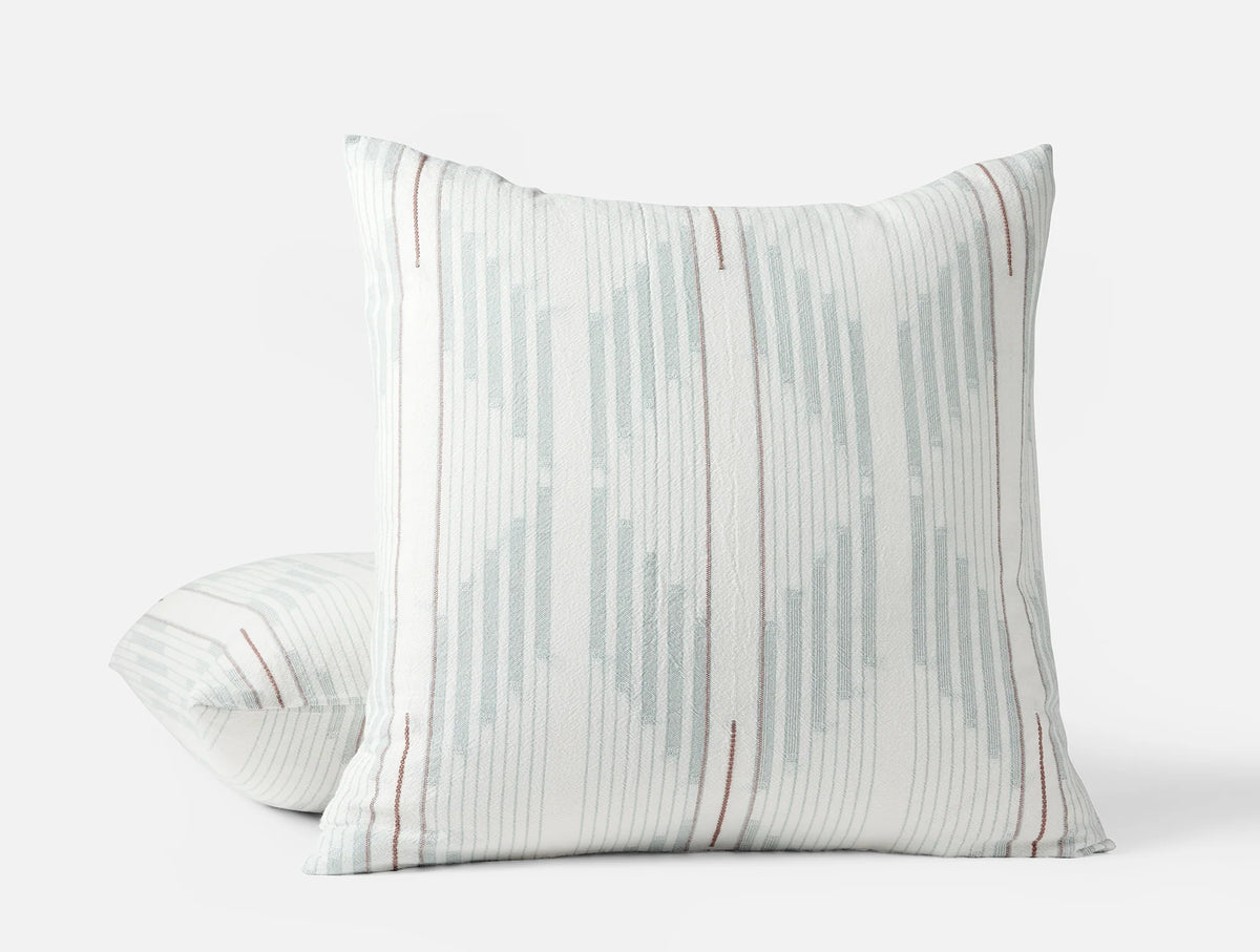 Coyuchi Euro Sham Wave Morelia Organic Duvet Cover