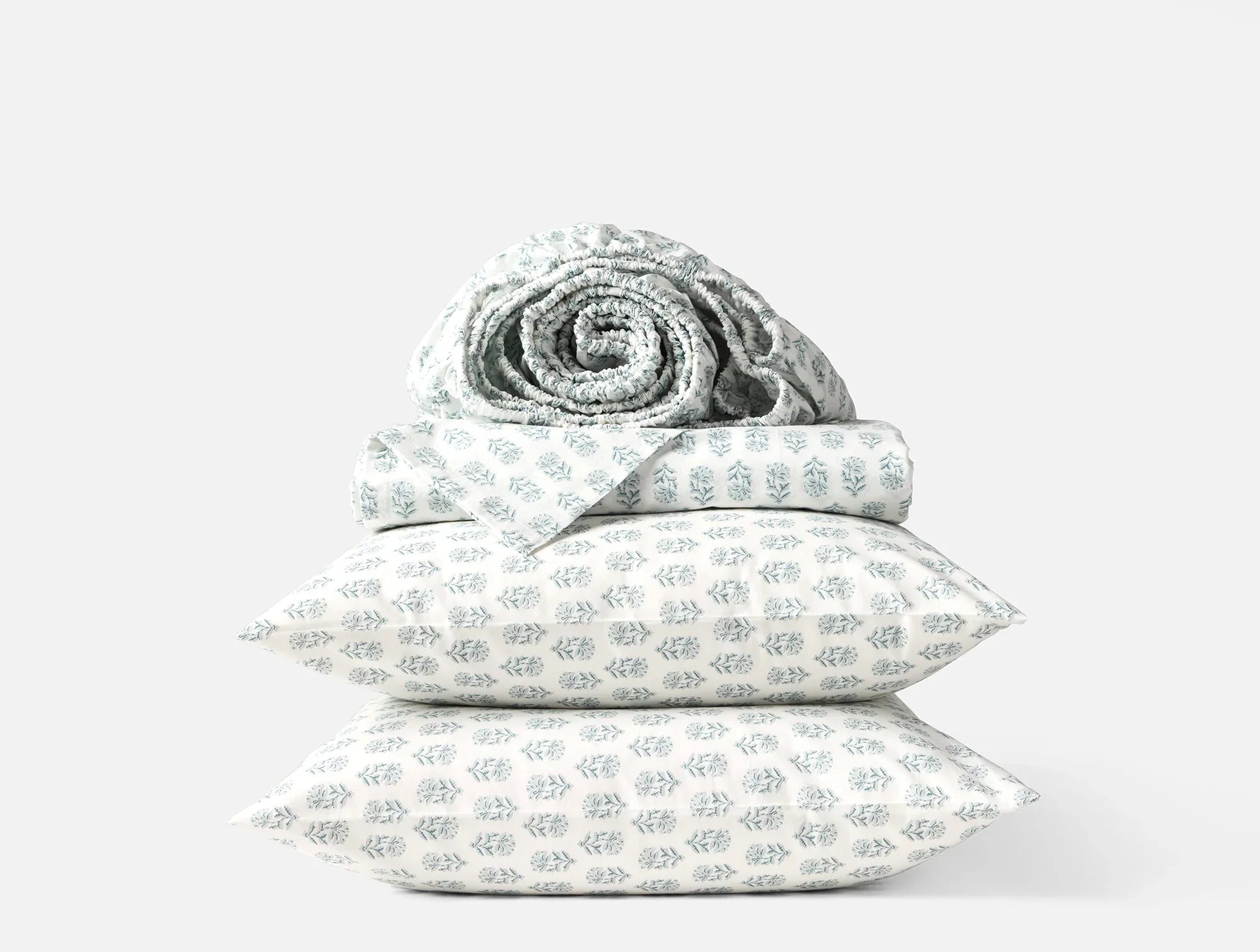Coyuchi Organic Print Percale Sheet Set