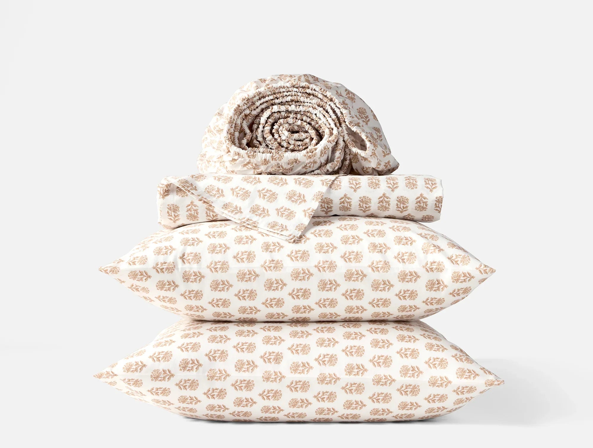 Coyuchi Organic Print Percale Sheet Set