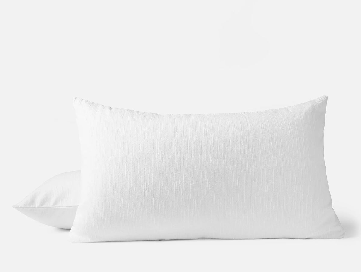 Coyuchi King Sham Alpine White Toro Canyon Organic Duvet Cover