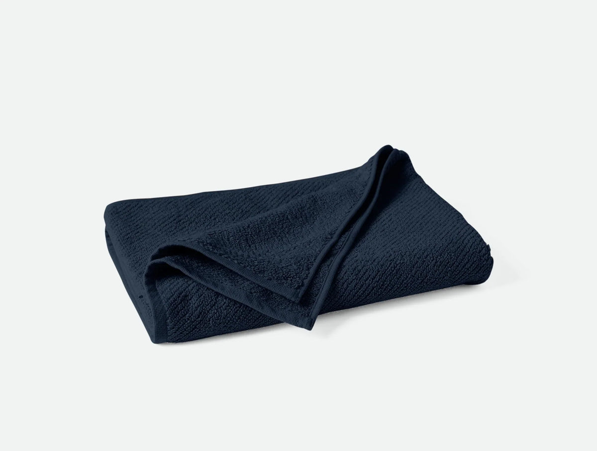 Coyuchi Bath Sheet Midnight Indigo Air Weight Organic Towels & Bath Mats