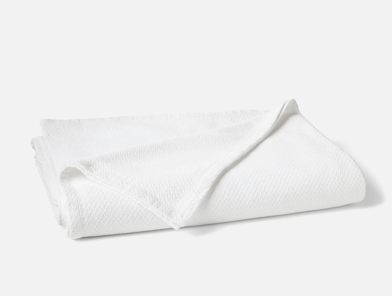 Coyuchi King Cal King Alpine White Classic Organic Blanket