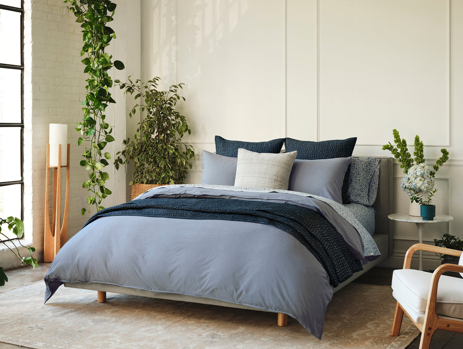 Organic Crinkled Percale™ Duvet Cover