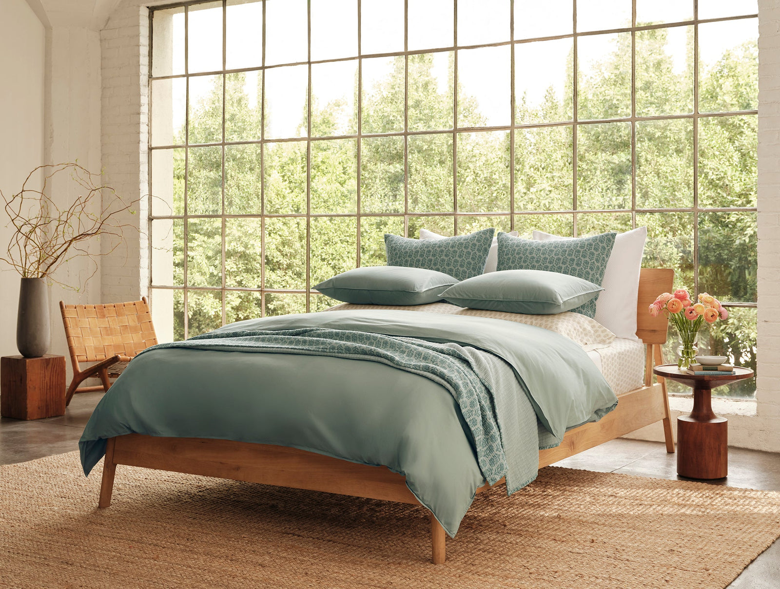 Organic Crinkled Percale™ Duvet Cover
