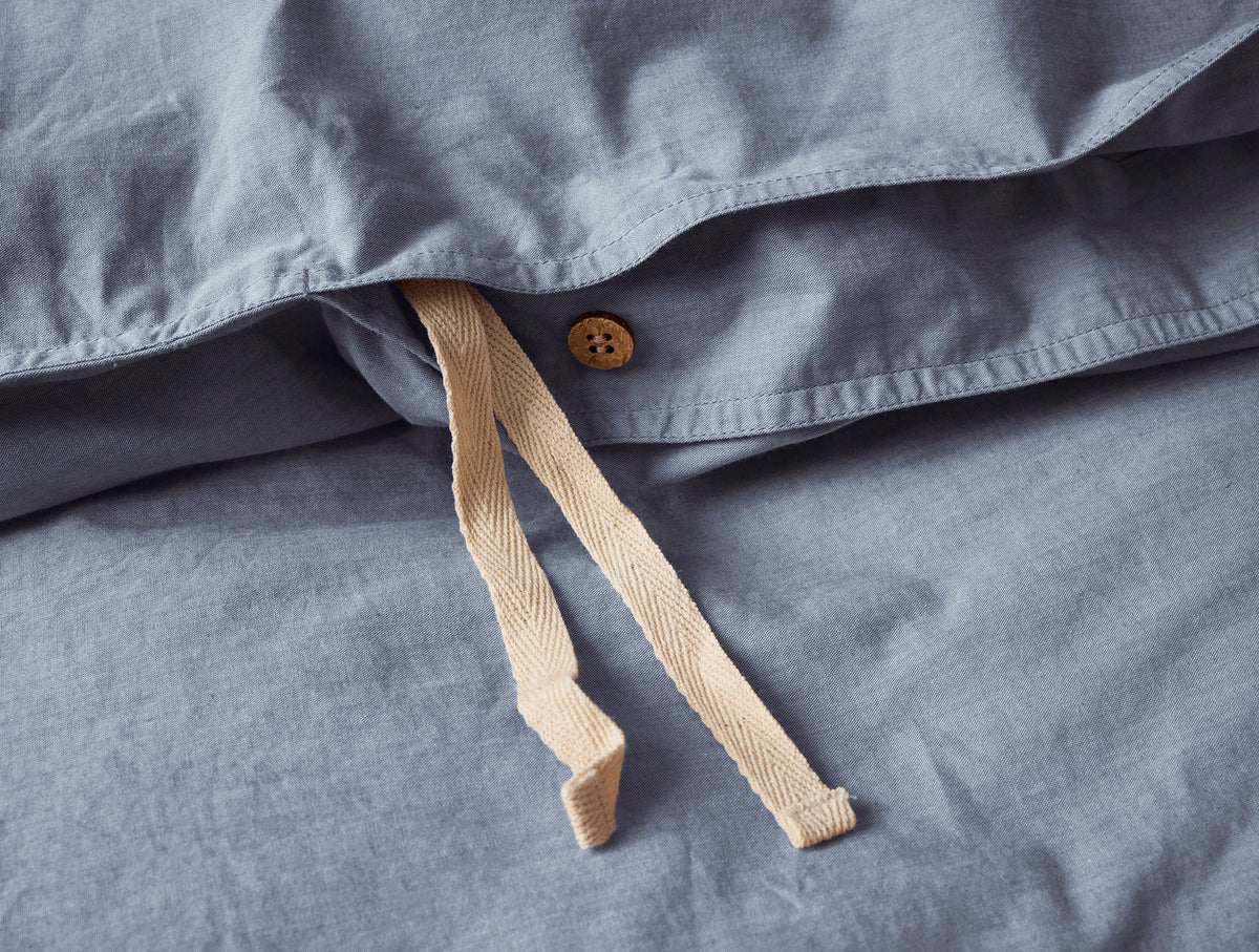 Organic Crinkled Percale™ Duvet Cover