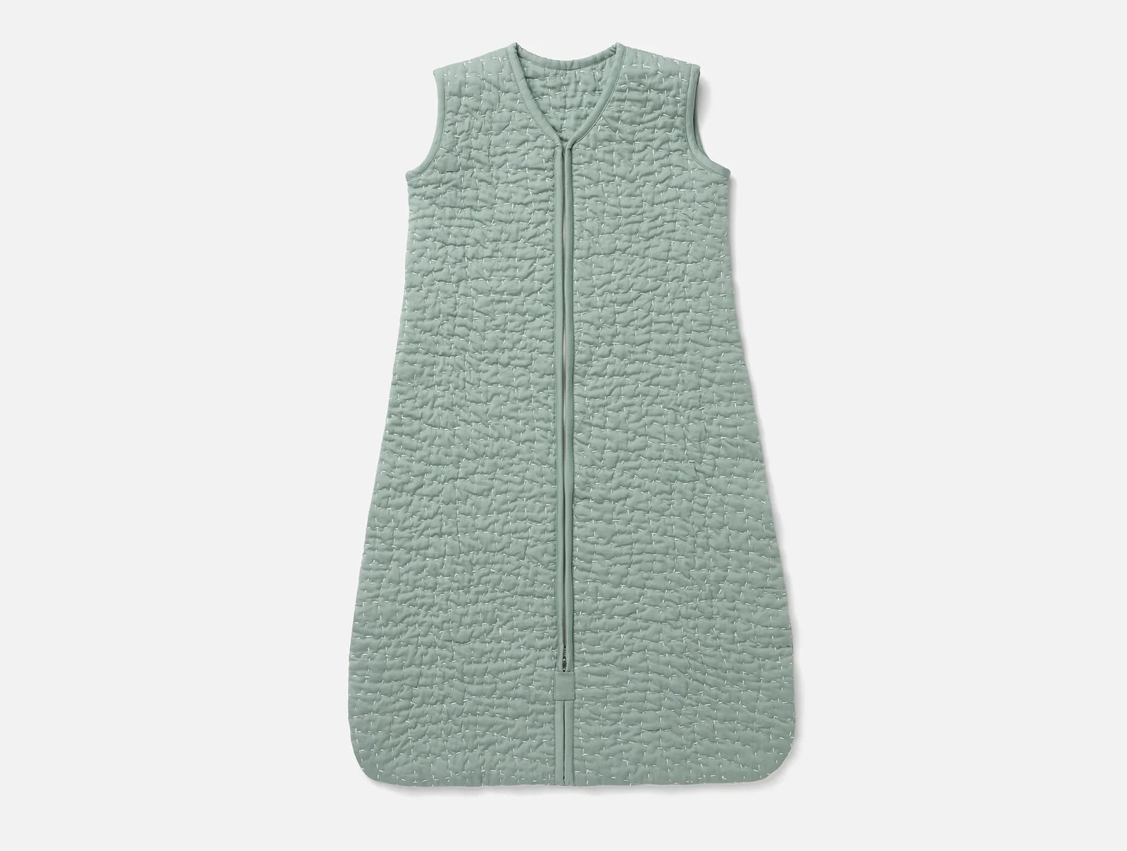 Coyuchi Seafoam 6-12 Months Pebbled Handstitched Organic Snuggle Sack