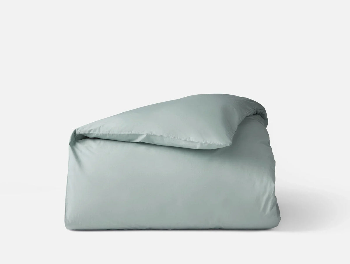 Coyuchi King CalKing Dew Refined Organic Percale Duvet Cover