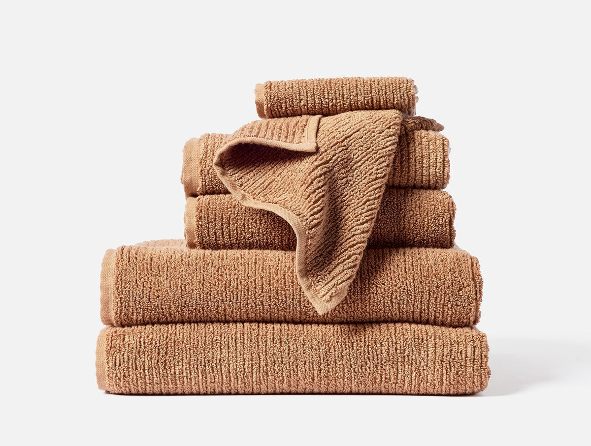 Coyuchi Ginger Temescal Organic Towels &amp; Bath Mat