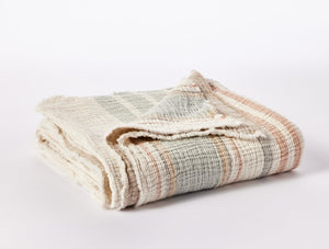 Coyuchi Sunset Stripe Topanga Matelasse Blanket