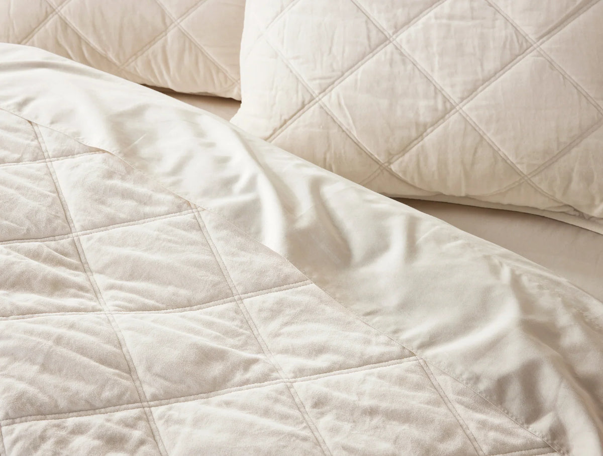 Coyuchi Full Queen Undyed Velvet Organic Quilt