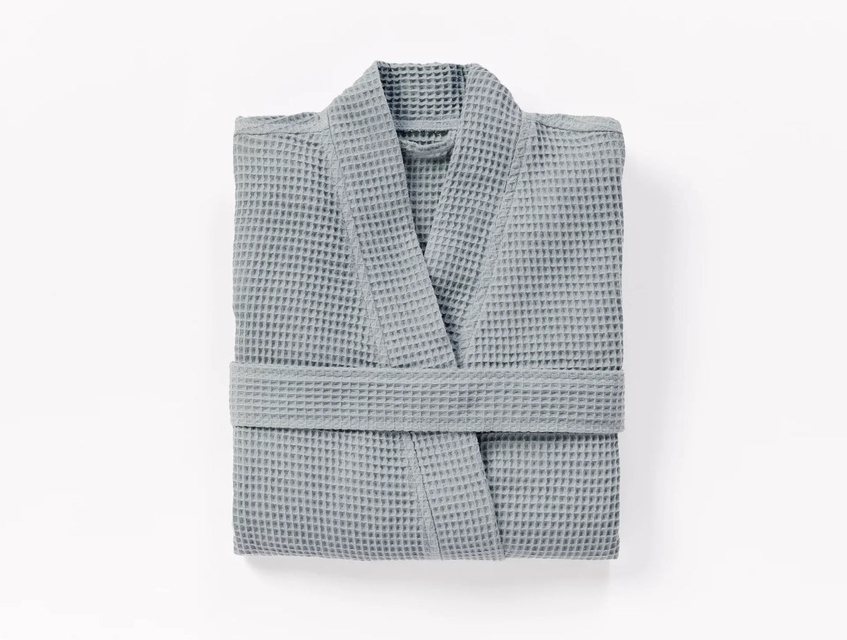Coyuchi Lagoon Unisex Organic Waffle Robe