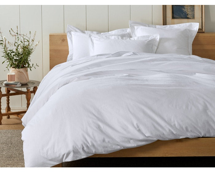 Coyuchi Cloud Brushed Organic Flannel Duvet Cover