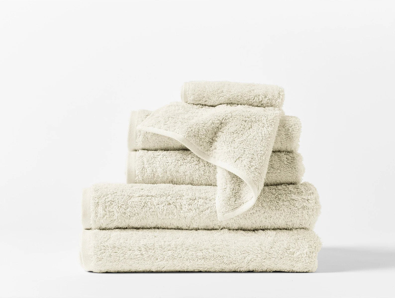 Coyuchi Wash Cloth Undyed Cloud Loom Organic Towels & Bath Mat