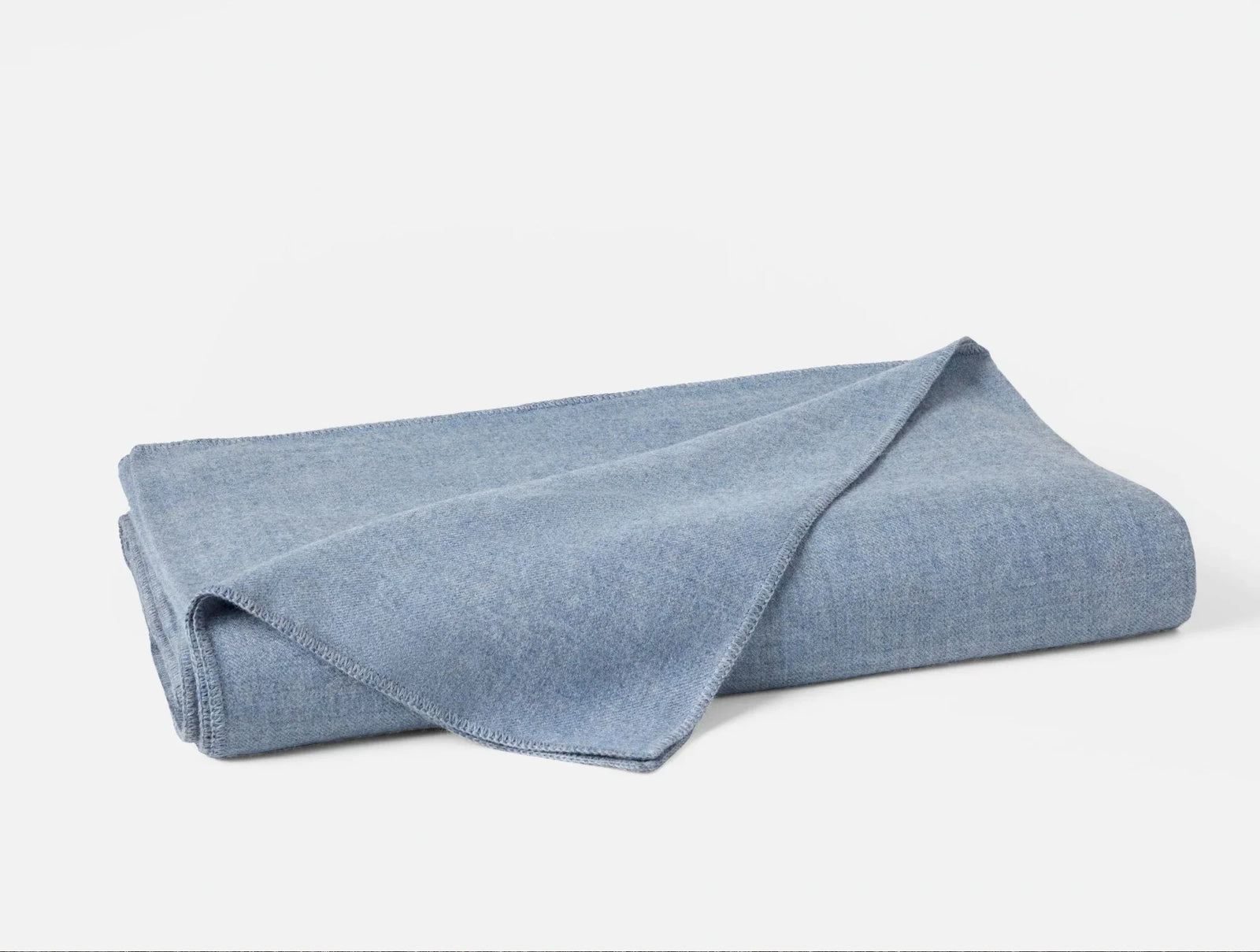 Coyuchi King Blue Heather Pacaya Alpaca Blanket