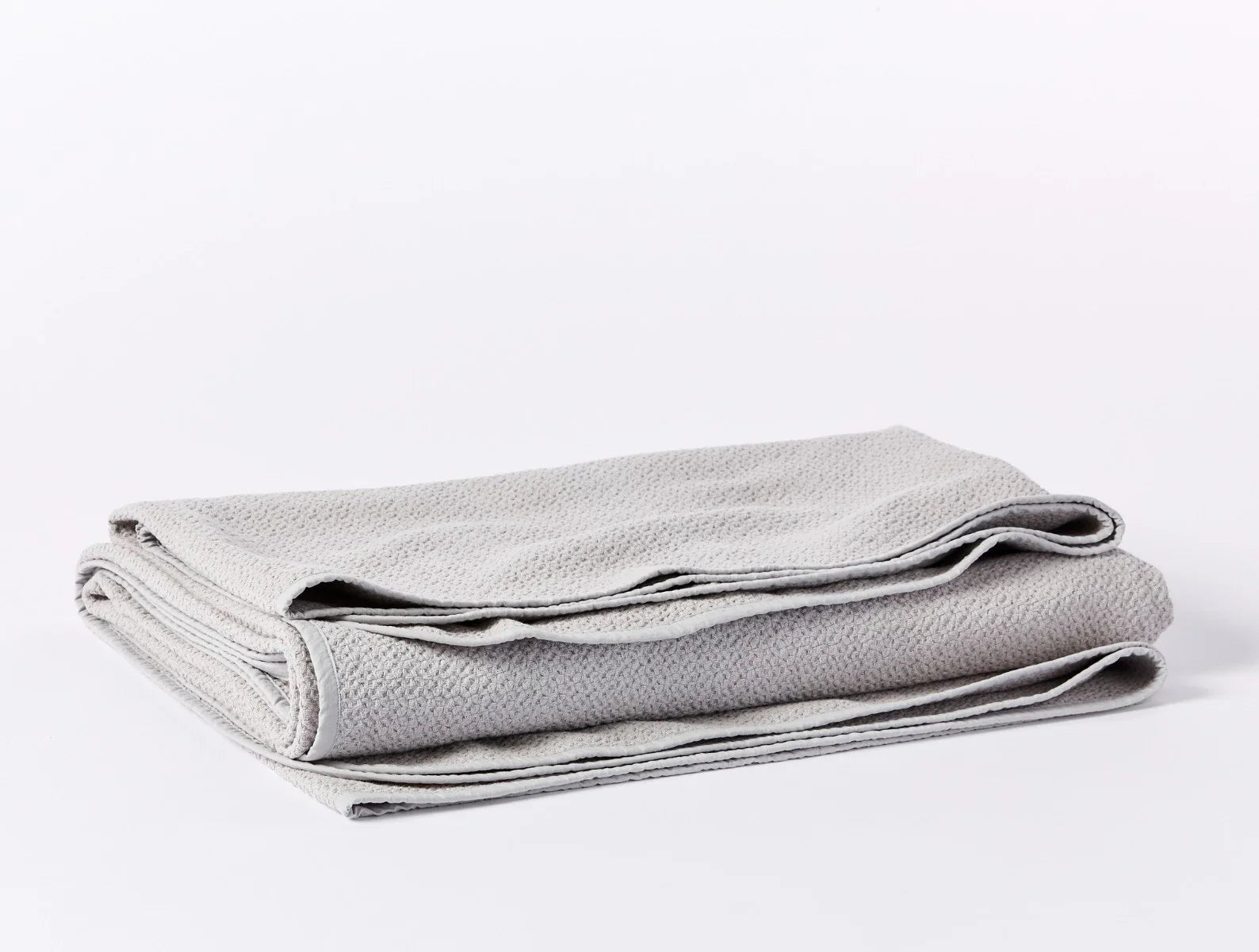 Coyuchi Full Queen Pewter Honeycomb Organic Blanket
