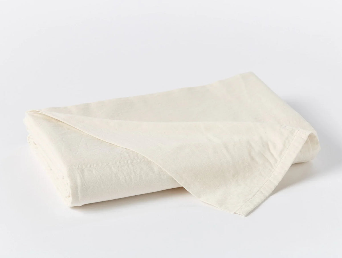 Coyuchi Full Queen Undyed Cloud Soft Organic Sateen Flat Sheets