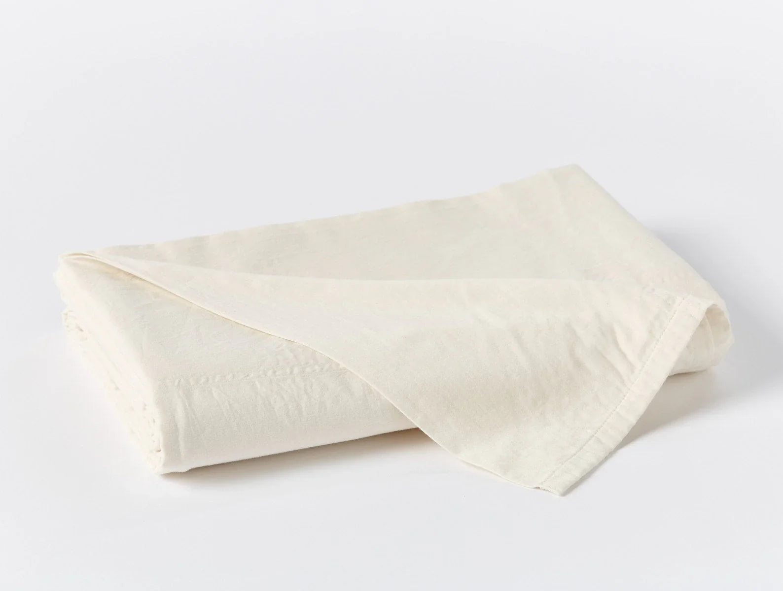 Coyuchi Twin Undyed Cloud Soft Organic Sateen Flat Sheets