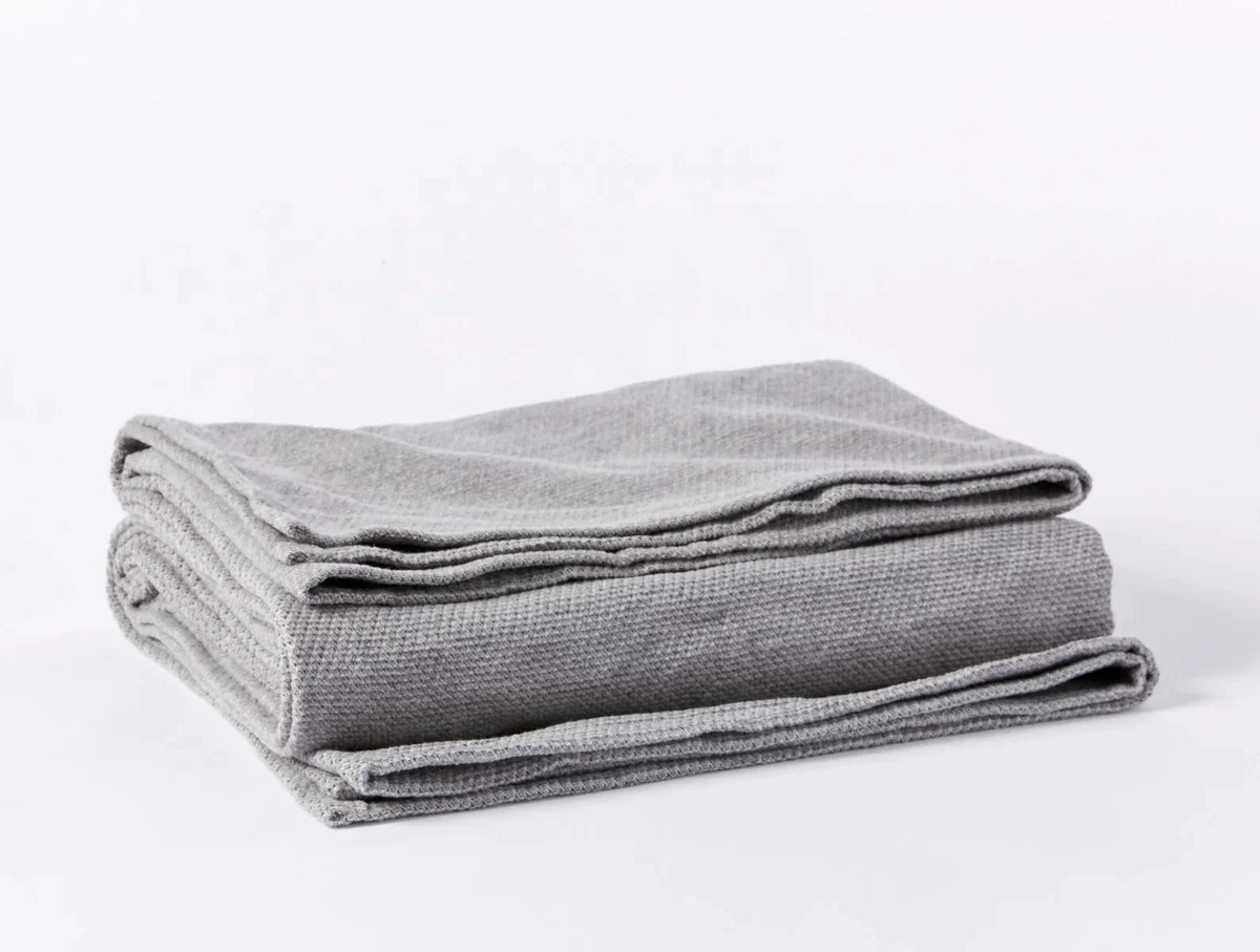Coyuchi Sequoia Washable Organic Cotton &amp; Wool Blanket
