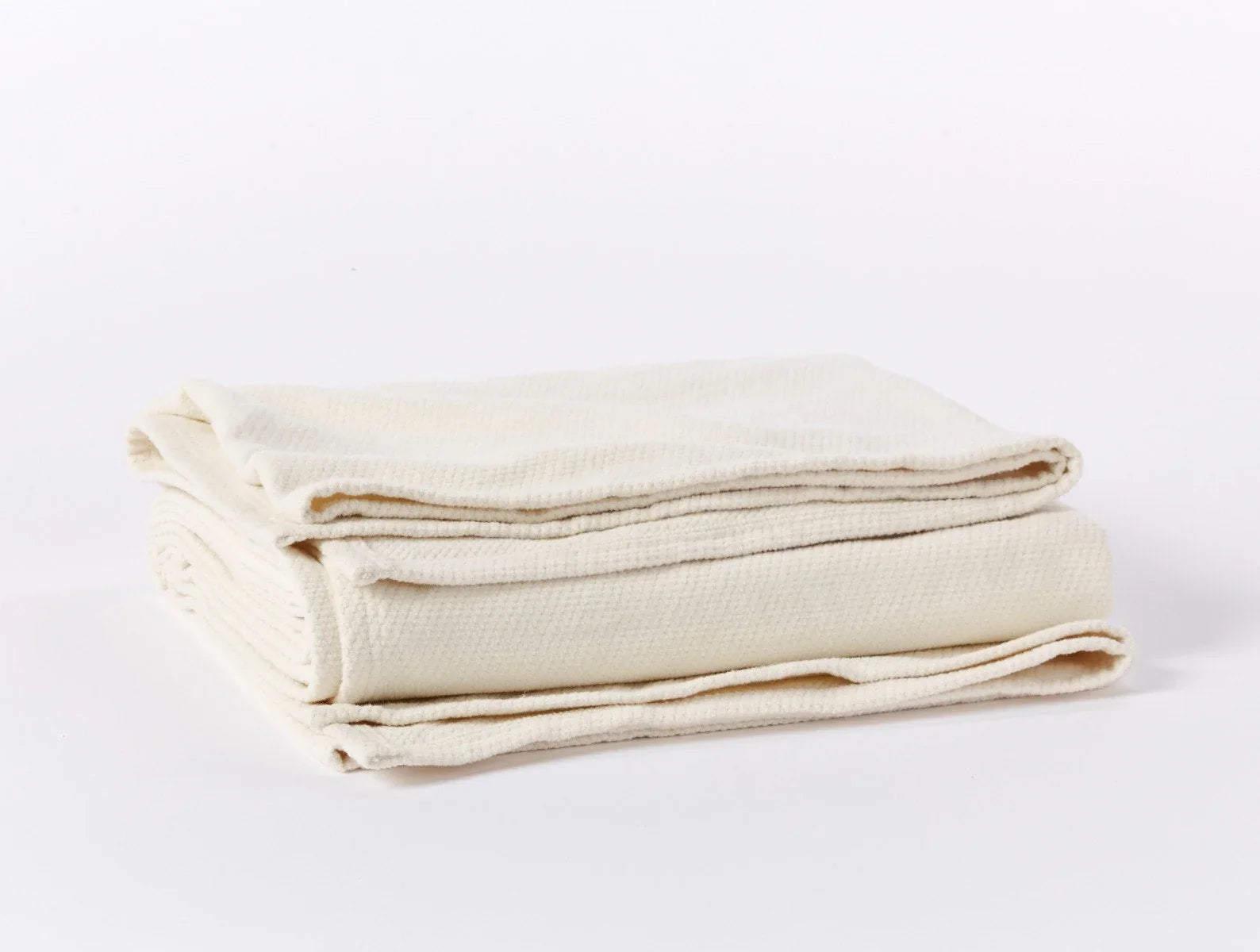 Coyuchi Throw Undyed Sequoia Washable Organic Cotton & Wool Blanket