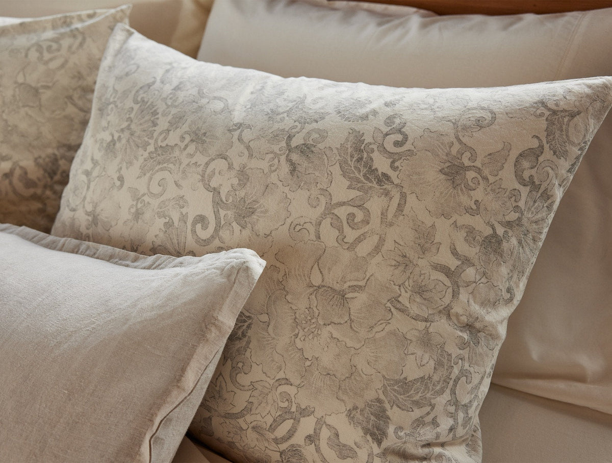 Coyuchi Solana Organic Print Duvet Cover