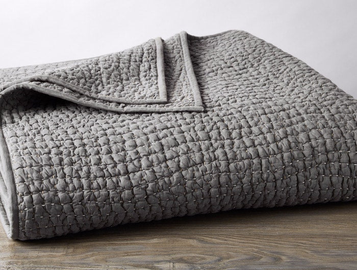 Coyuchi Pebbled Handstitched Organic Quilt