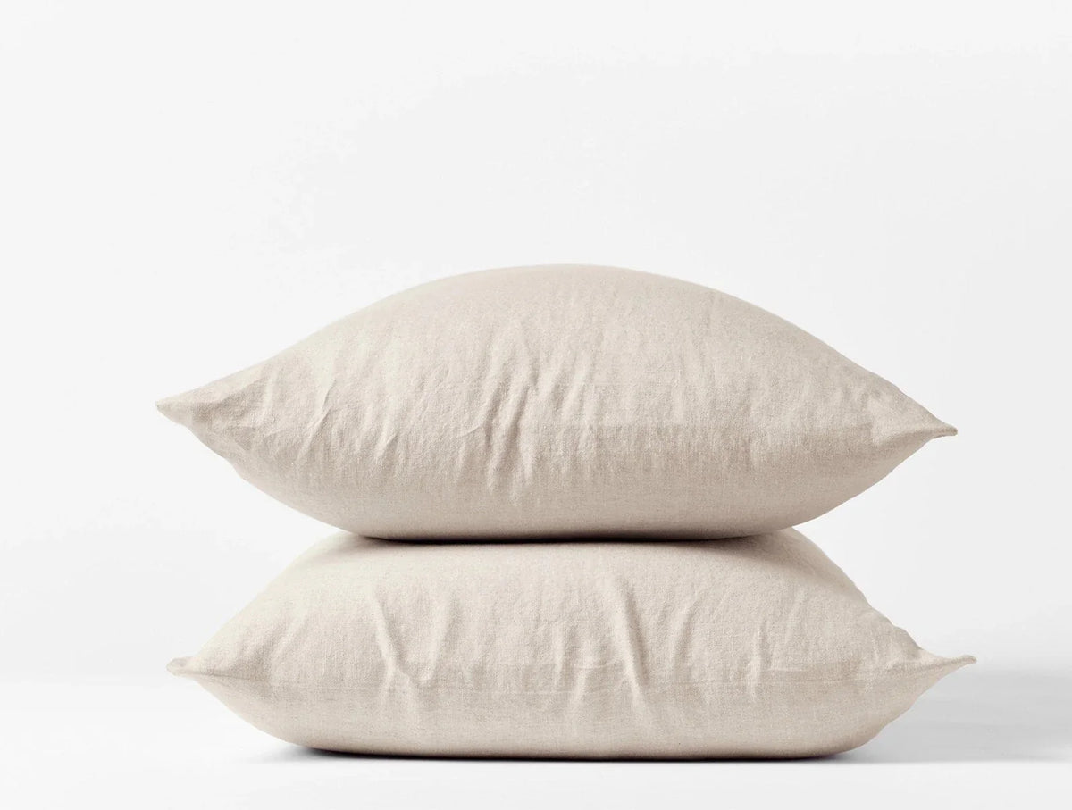 Coyuchi Natural Chambray Organic Relaxed Linen Sheet Set