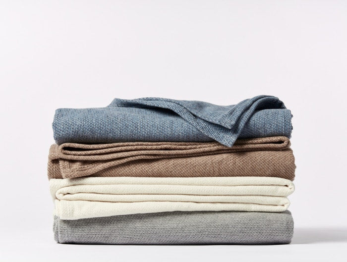 Coyuchi Sequoia Washable Organic Cotton &amp; Wool Blanket