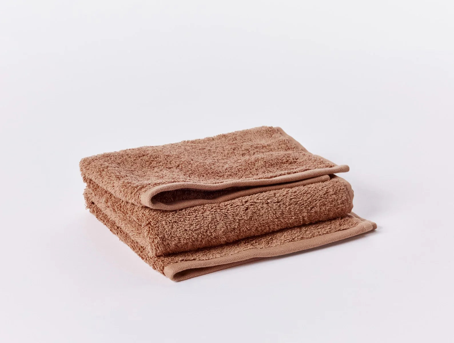 Coyuchi Hand Towel Praline Cloud Loom Organic Towels & Bath Mat