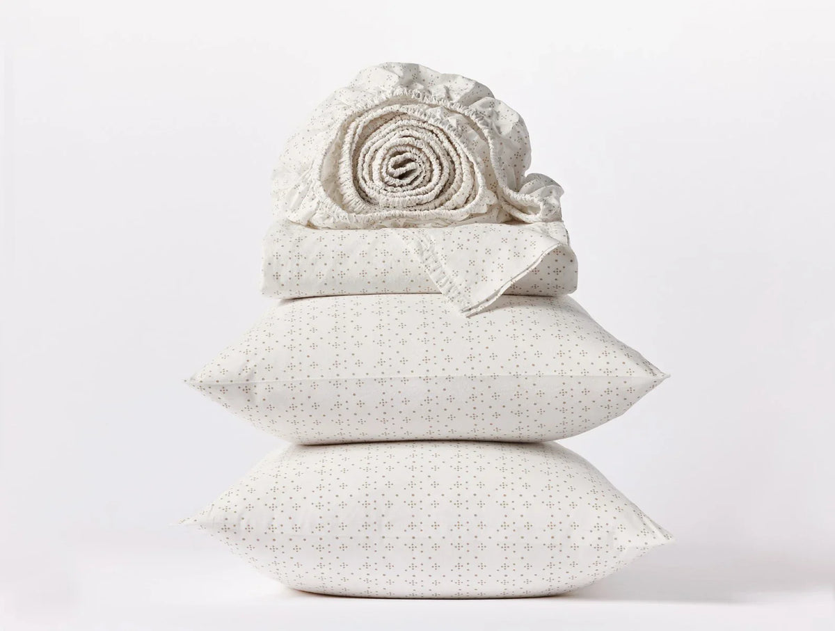 Coyuchi Organic Print Percale Sheet Set