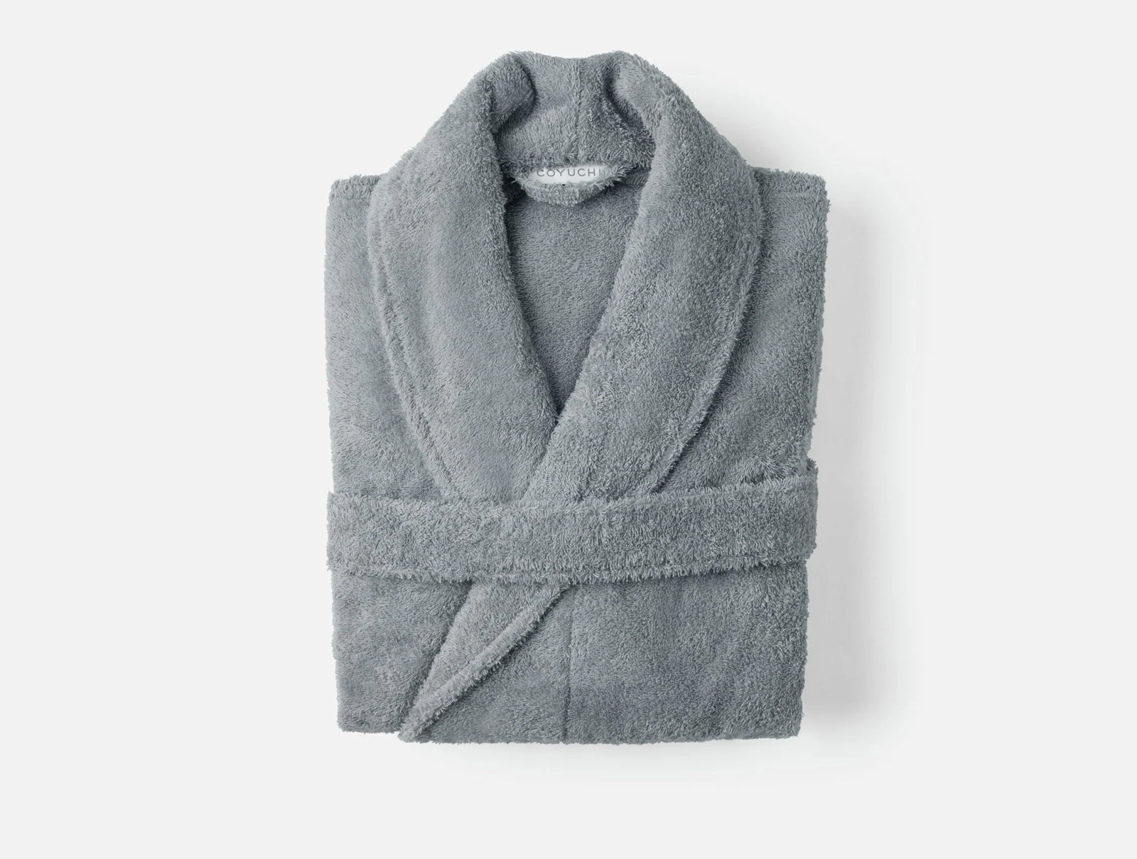 Coyuchi Medium Large Fossil Unisex Cloud Loom Organic Robe