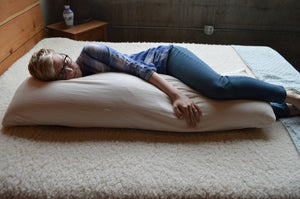 Holy Lamb Organics All-Natural Wool-Filled Body Pillow - Clearance