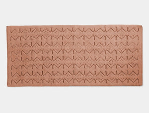 Coyuchi Bath Runner Adobe w Undyed Mosaic Canyon Organic Bath Rug